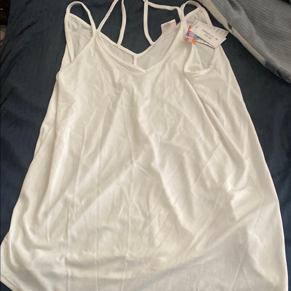 LuLaRoe White Tank Top